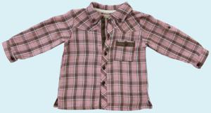 Рубашка в розовую клетку ― "Золотой Гусь" Товары для новорожденных
